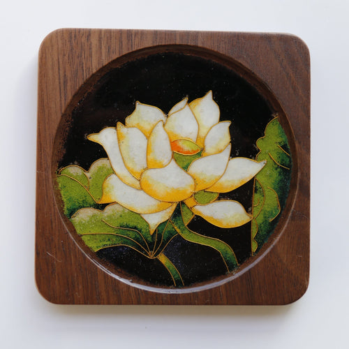 【Flower Language】Floral Cloisonné Enamel Coaster/Base