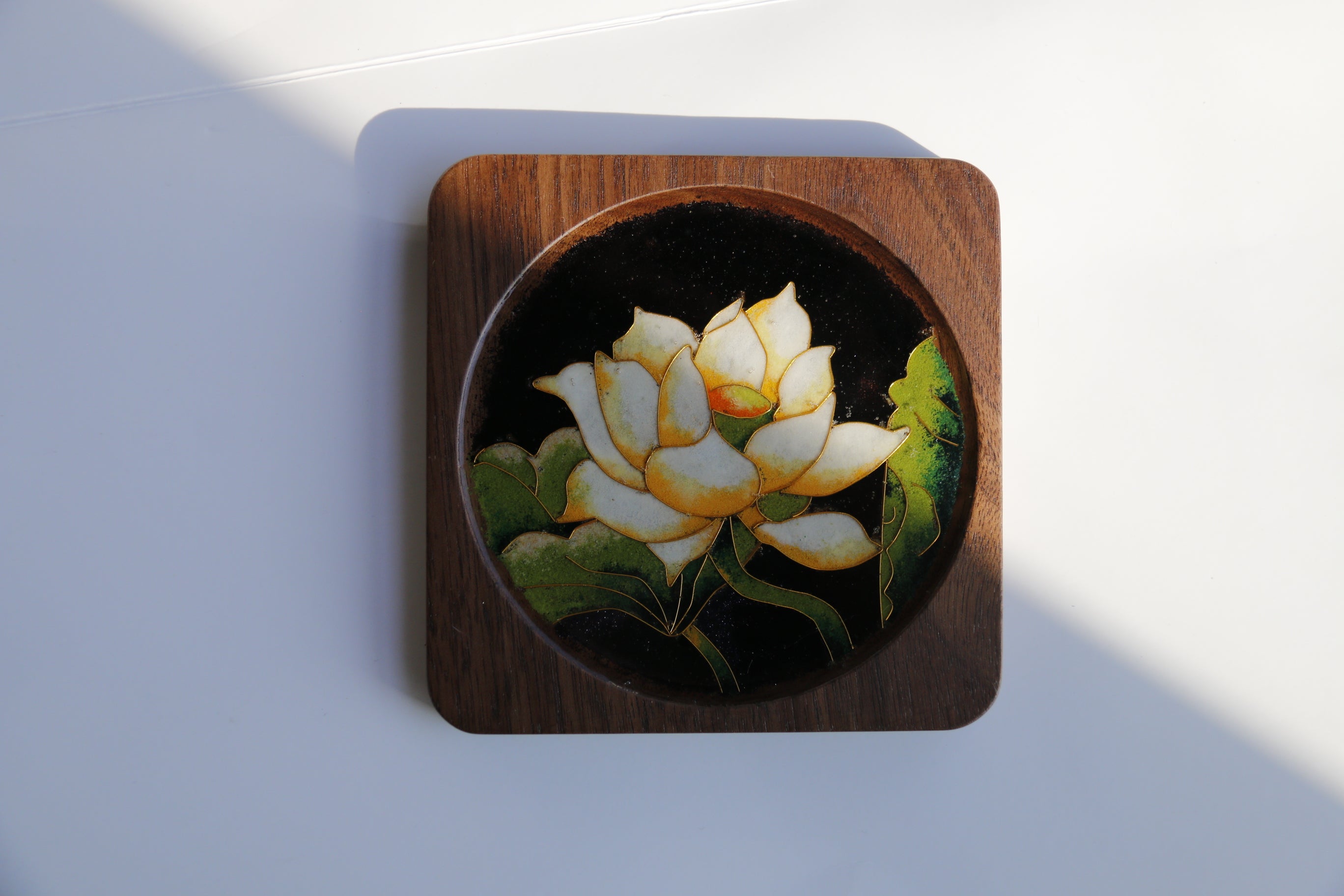 【Flower Language】Floral Cloisonné Enamel Coaster/Base