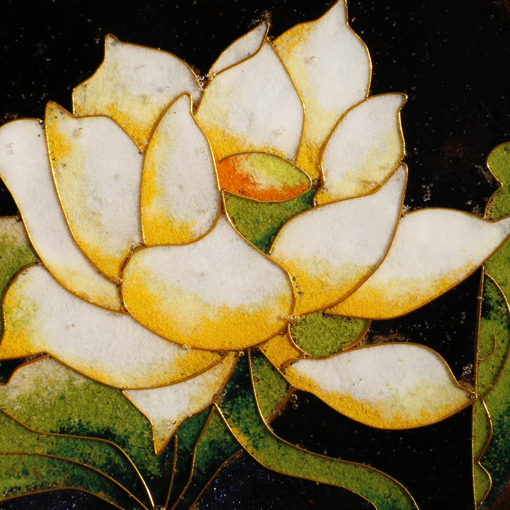 【Flower Language】Floral Cloisonné Enamel Coaster/Base