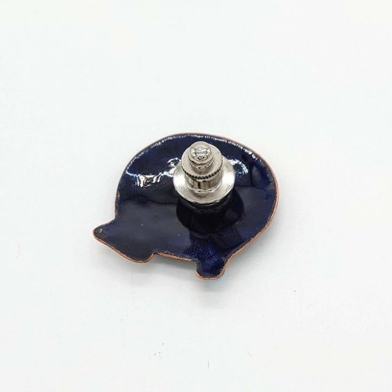 【Moon-viewing】rabbit  cloisonné pin brooch